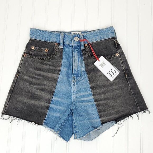 BDG Urban Outfitters High Rise Splice Pax Denim Shorts I-0217a11 - Picture 6 of 12